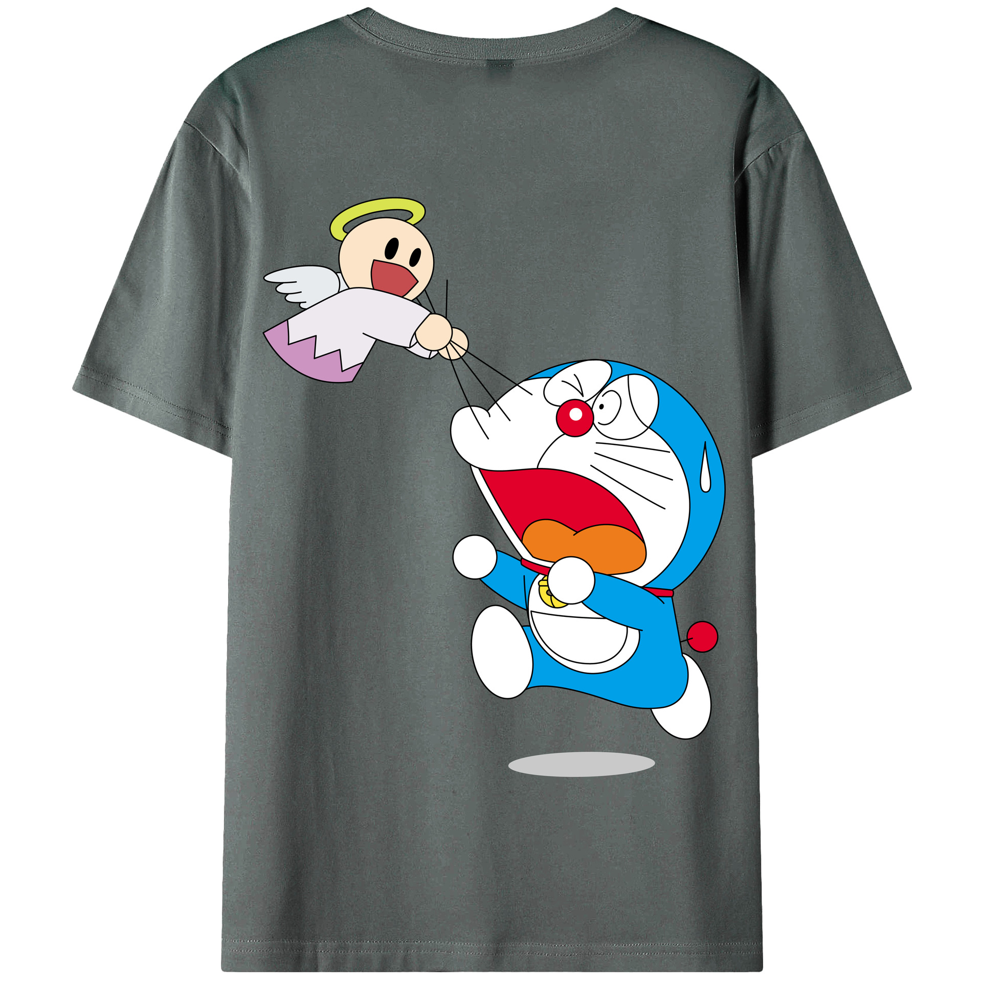（画像用） ドラえもん Doraemon 綿100％半袖Tシャツ（背面プリント）